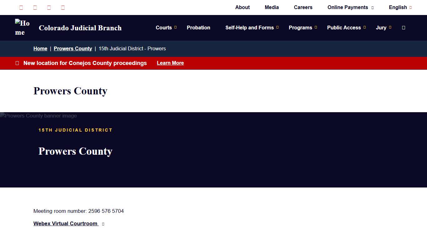 15th Judicial District - Prowers | Colorado Judicial Branch